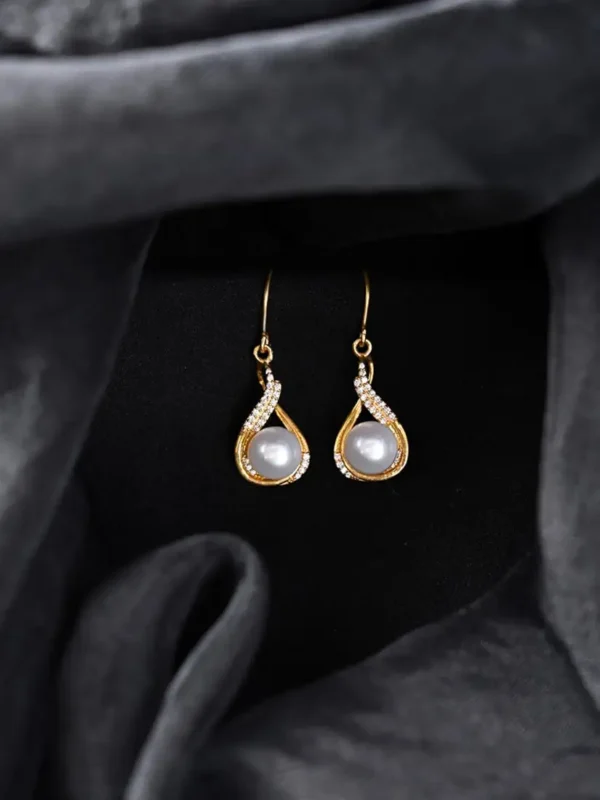 Sterling Silver Esin Real Pearl Pendant Earrings Chain Necklace Jewellery Set